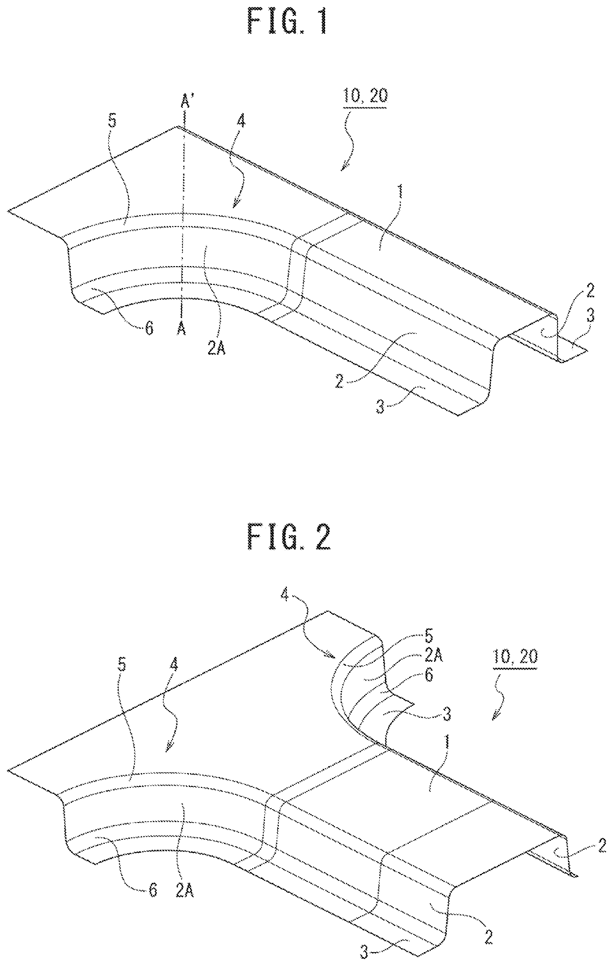 Press formed component and method for manufacturing same