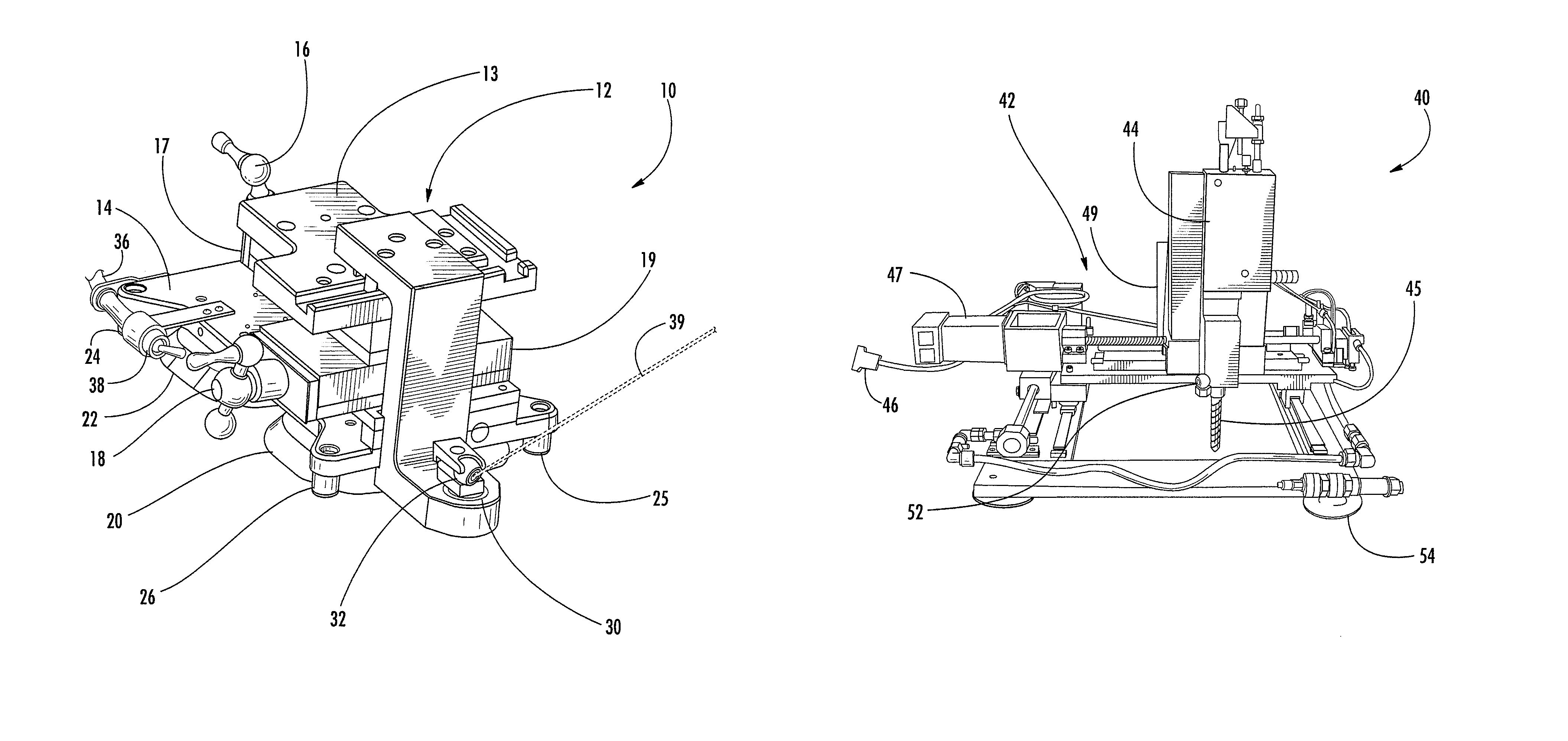 Laser-guided coordination hole drilling