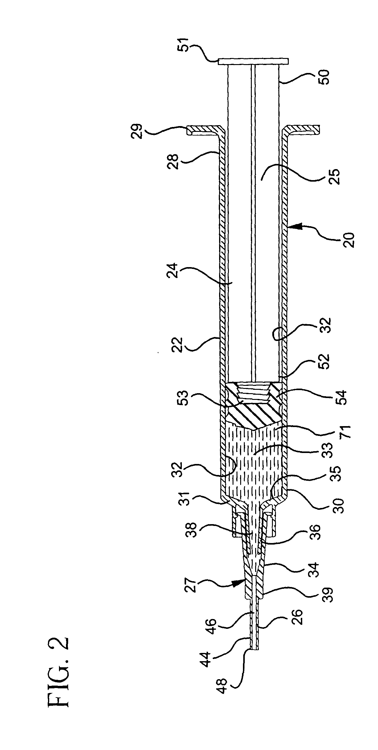 Flush syringe having anti-reflux stopper