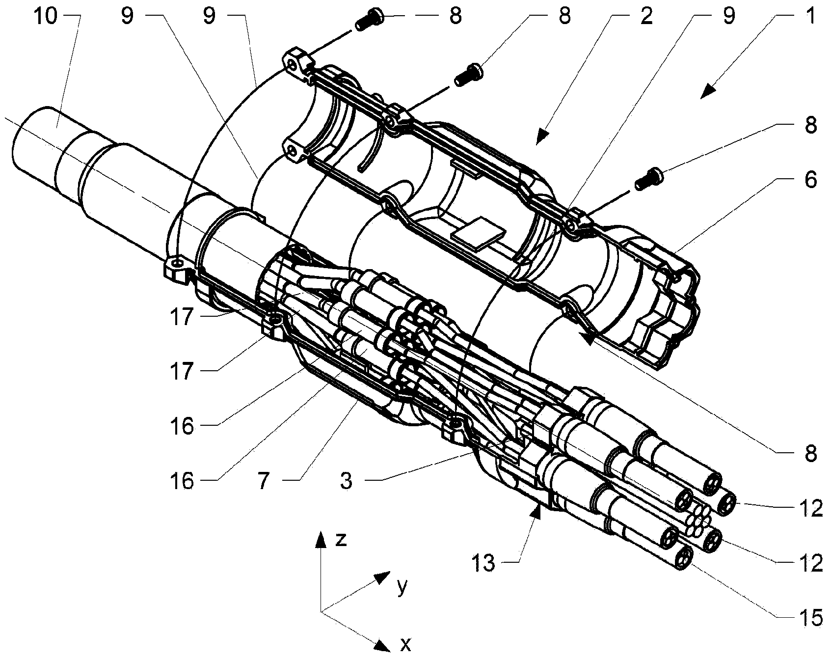 Environmentally sealed cable breakout assemblies