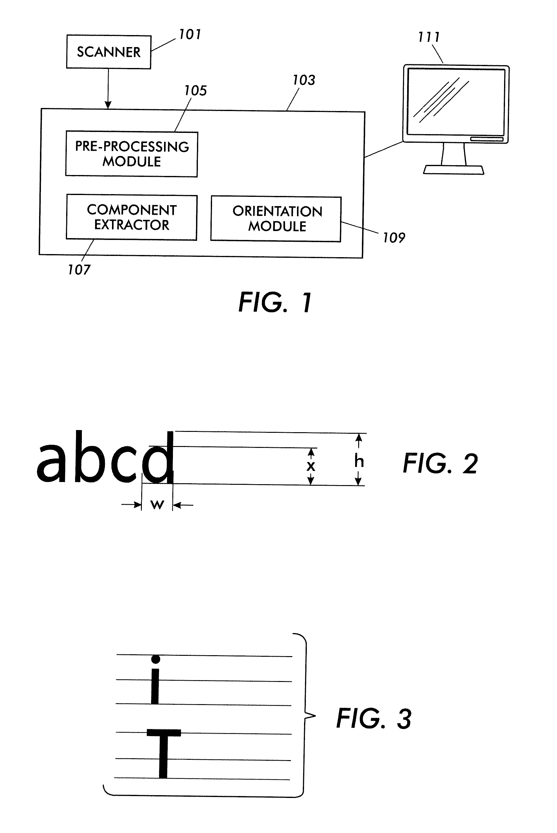 Page orientation detection based on selective character recognition