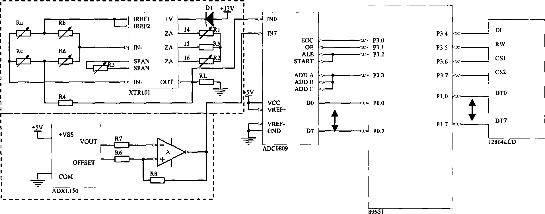 Device and method for detecting coal seam gas pressure and coal wall stress