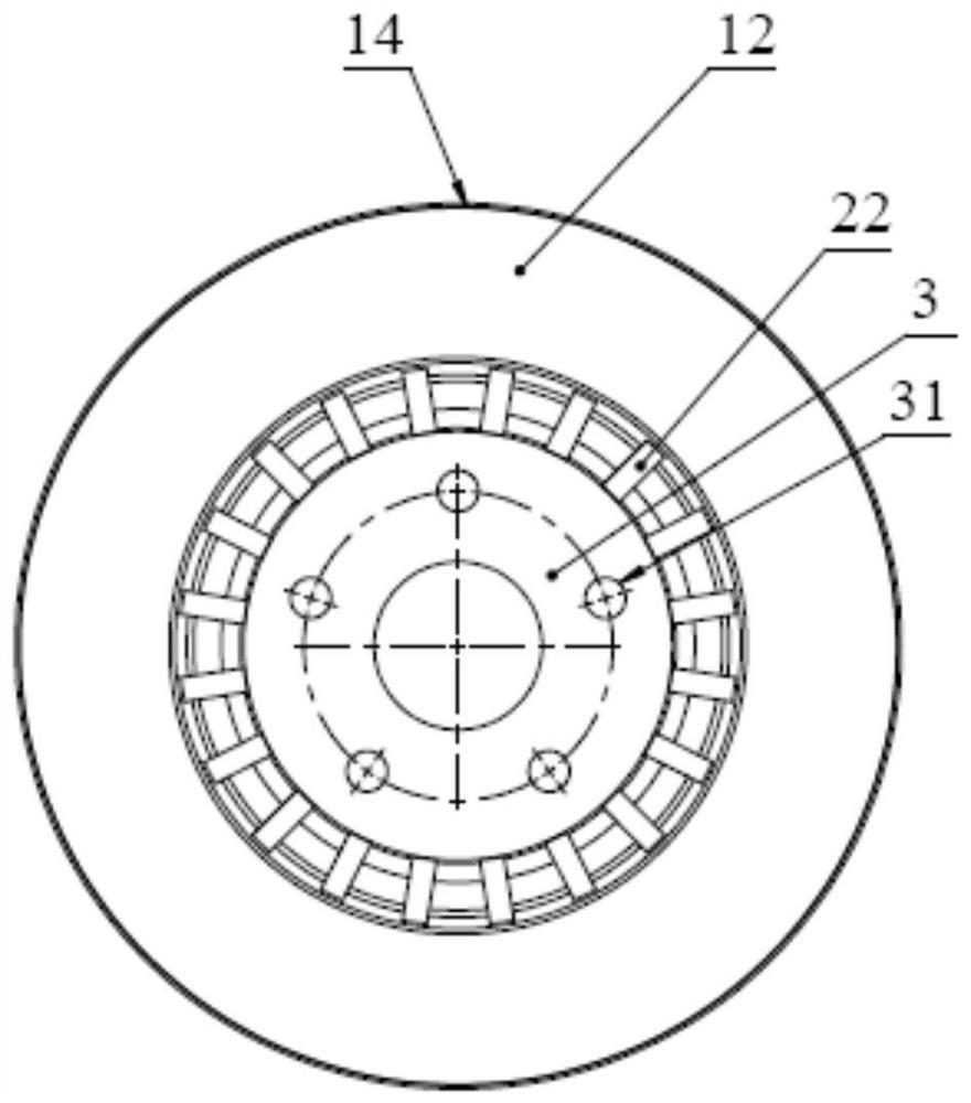 Aluminum-based composite solid brake disc for automobile and preparation method of aluminum-based composite solid brake disc