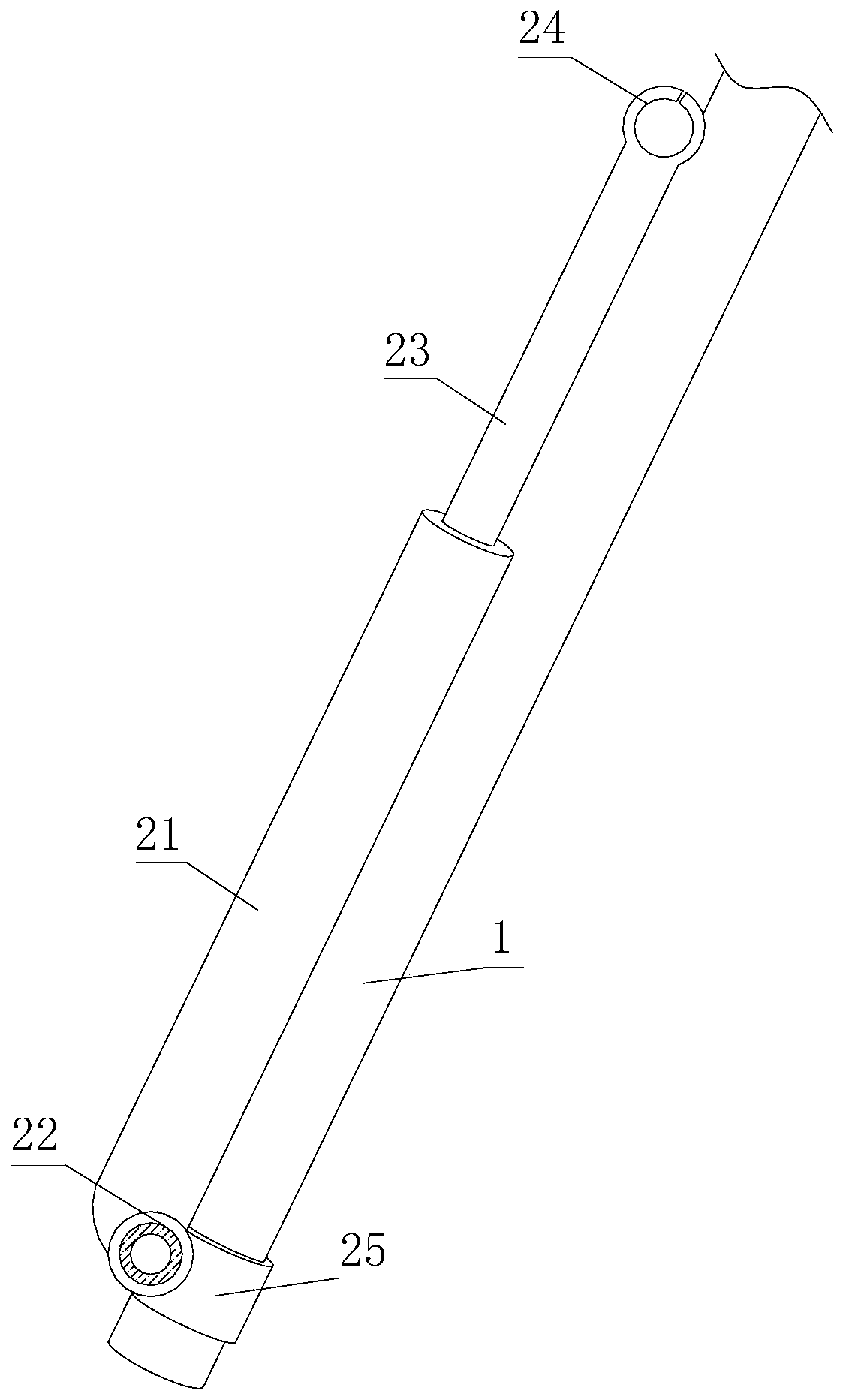 Shooting tripod convenient for field shooting