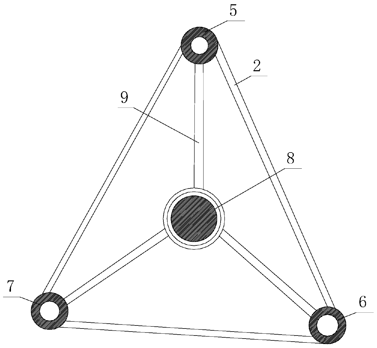 Shooting tripod convenient for field shooting