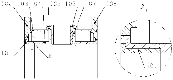 Preparation method of water-cooled spray pipe measuring section structure under large gas flow application conditions