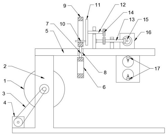 Cable winding device for electric power construction