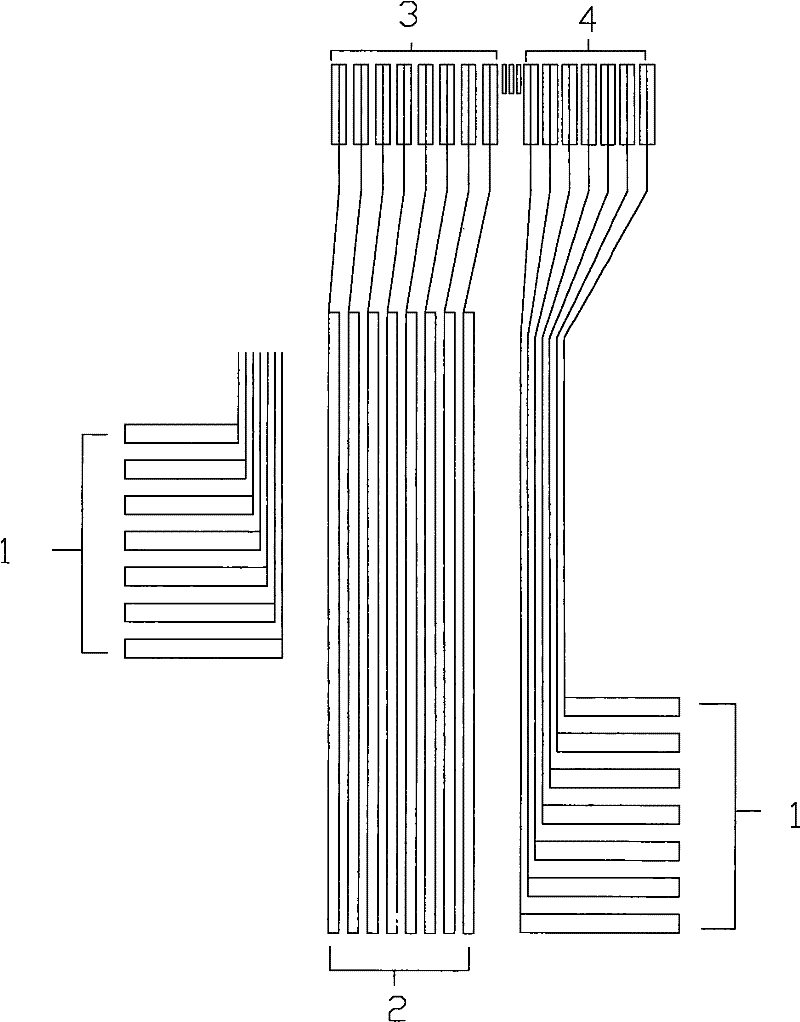 Method for detecting electrical property of conductivity lead wire of glass substrate of liquid crystal display