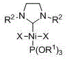 Phosphite/N-heterocyclic carbene-containing mixed nickel (II) complex, and preparation method and application thereof