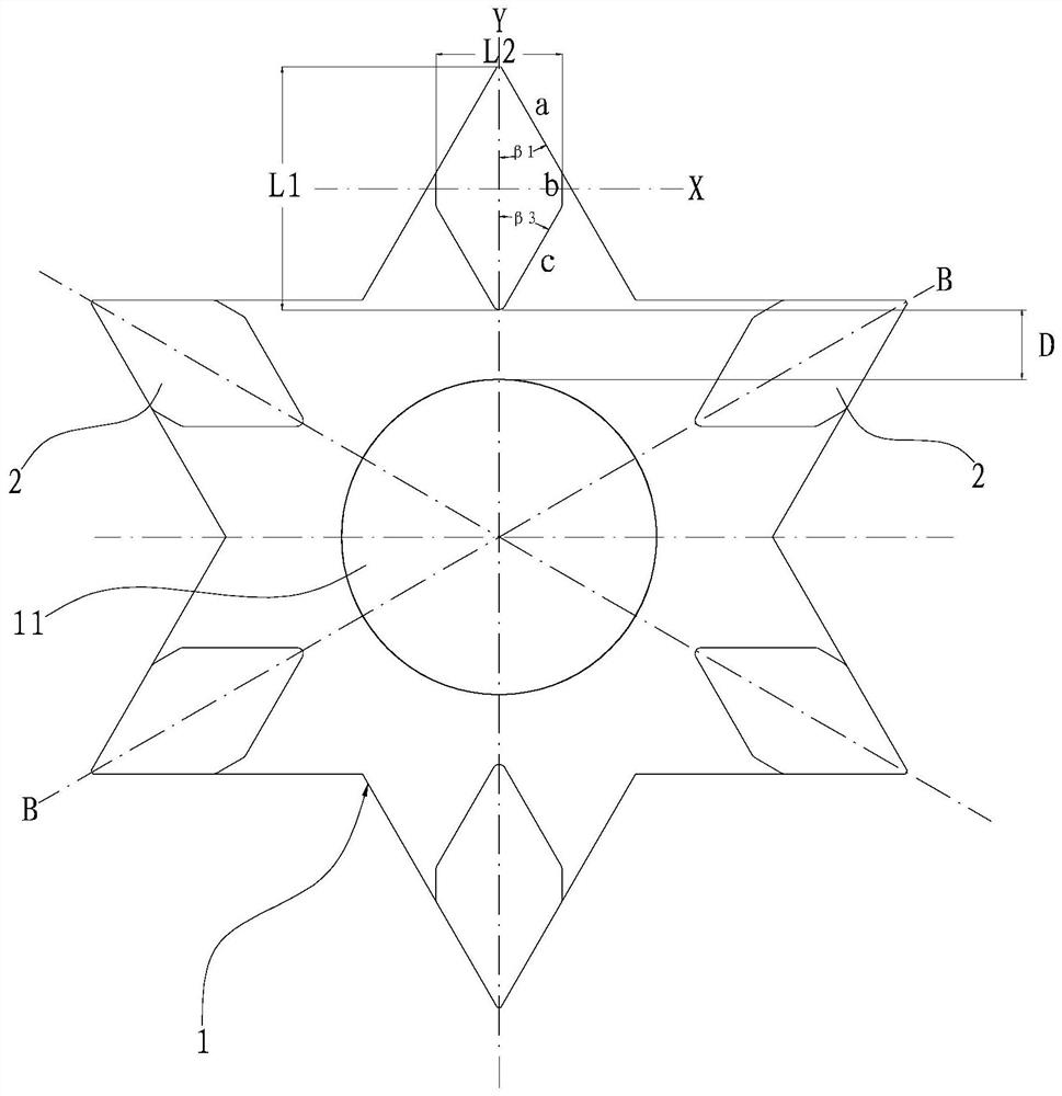 A fan blade structure for an oven