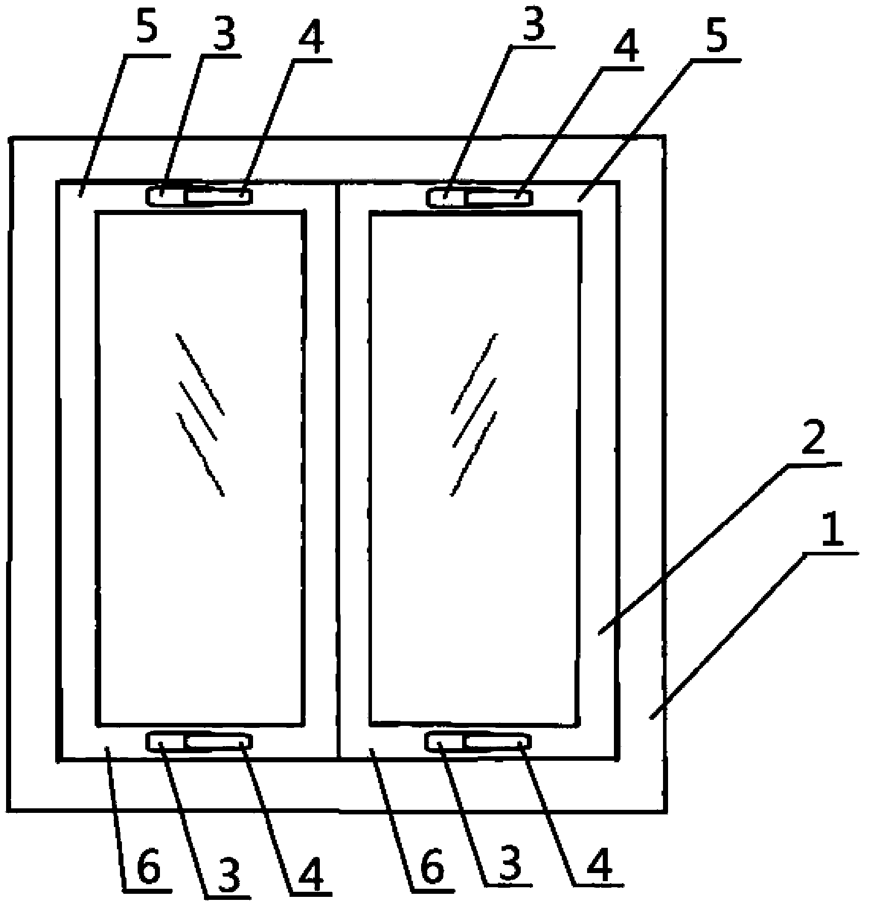 Novel ventilating window structure