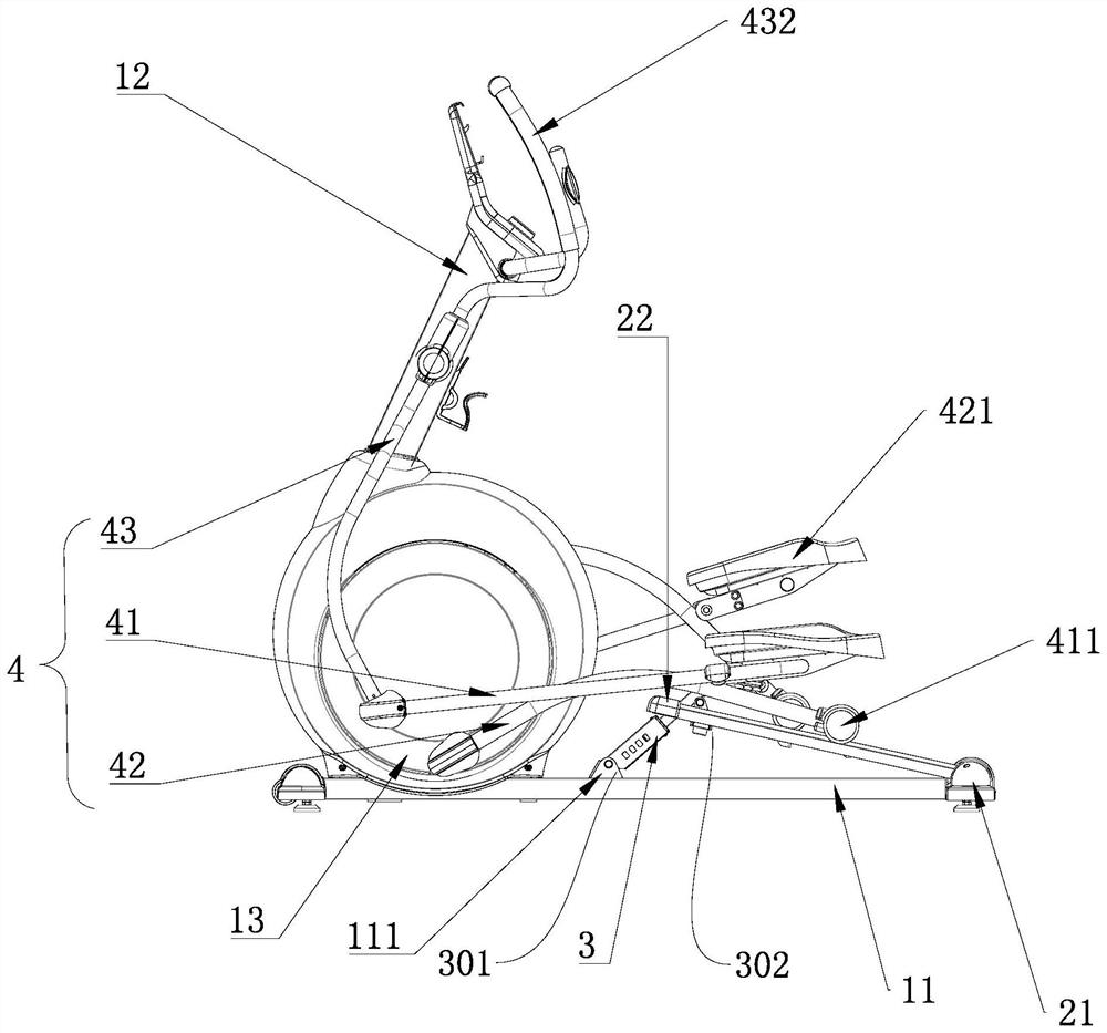 Elliptical machine for body building