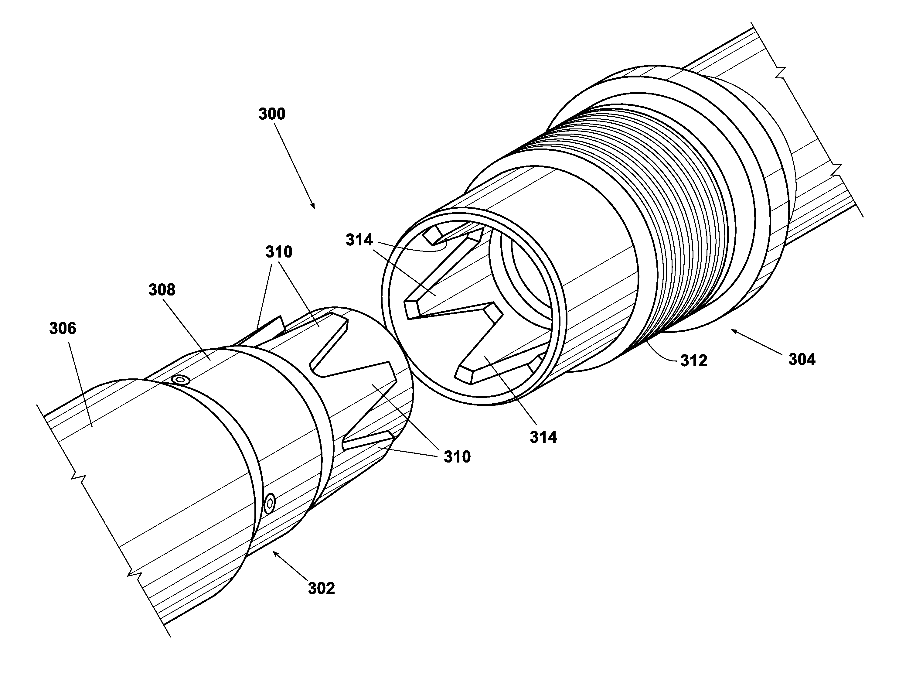 Tapered Spline Connection for Drill Pipe, Casing, and Tubing