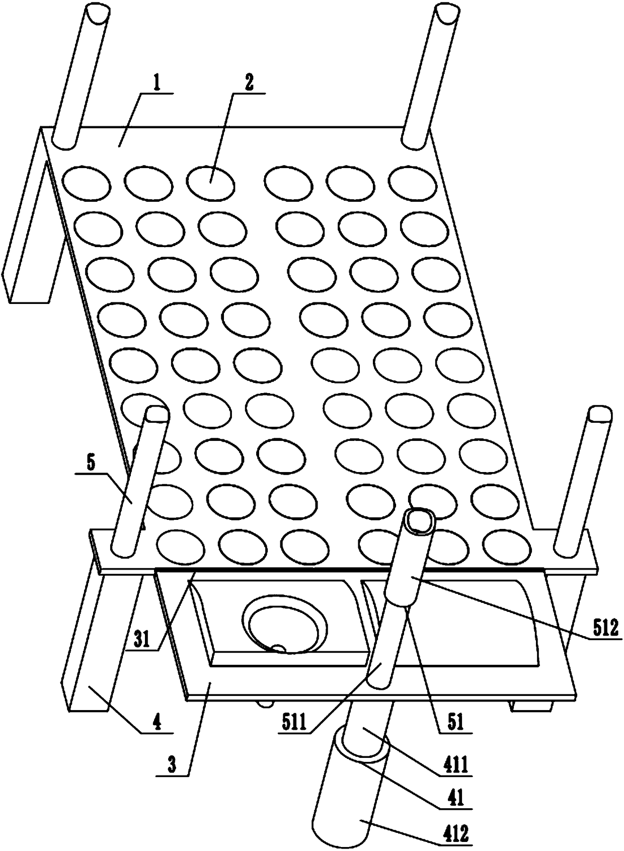 Critical patient suspended nursing bed