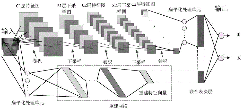 Network constructing method for human face identification, identification method and system