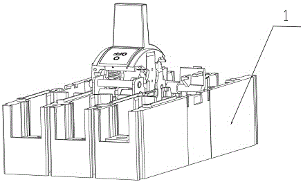 Breaker structure achieving quick tripping through electro-dynamic repulsion force