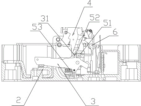 Breaker structure achieving quick tripping through electro-dynamic repulsion force