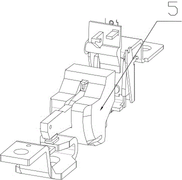 Breaker structure achieving quick tripping through electro-dynamic repulsion force