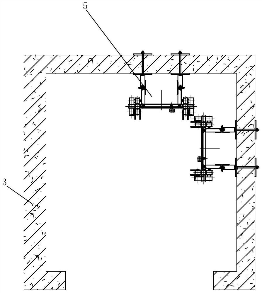 Self-climbing operation platform for hoistway