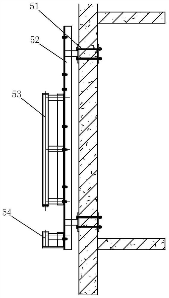 Self-climbing operation platform for hoistway