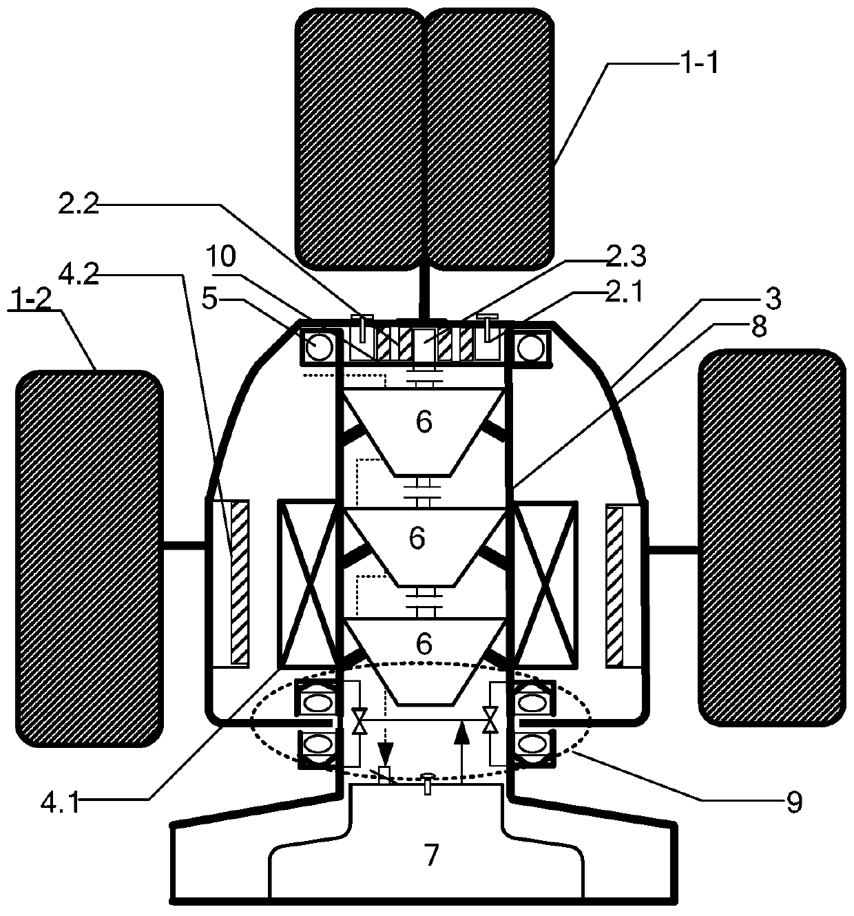 Compressed air energy storage type wind driven vertical axis air flotation power generation system