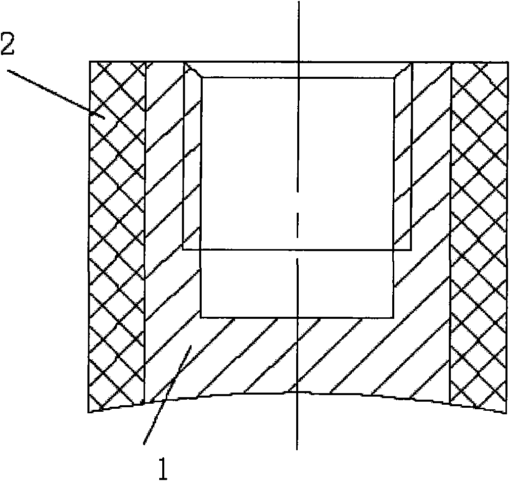 Mechanism for preventing parts from cracking by inlaying insert into epoxy insulator