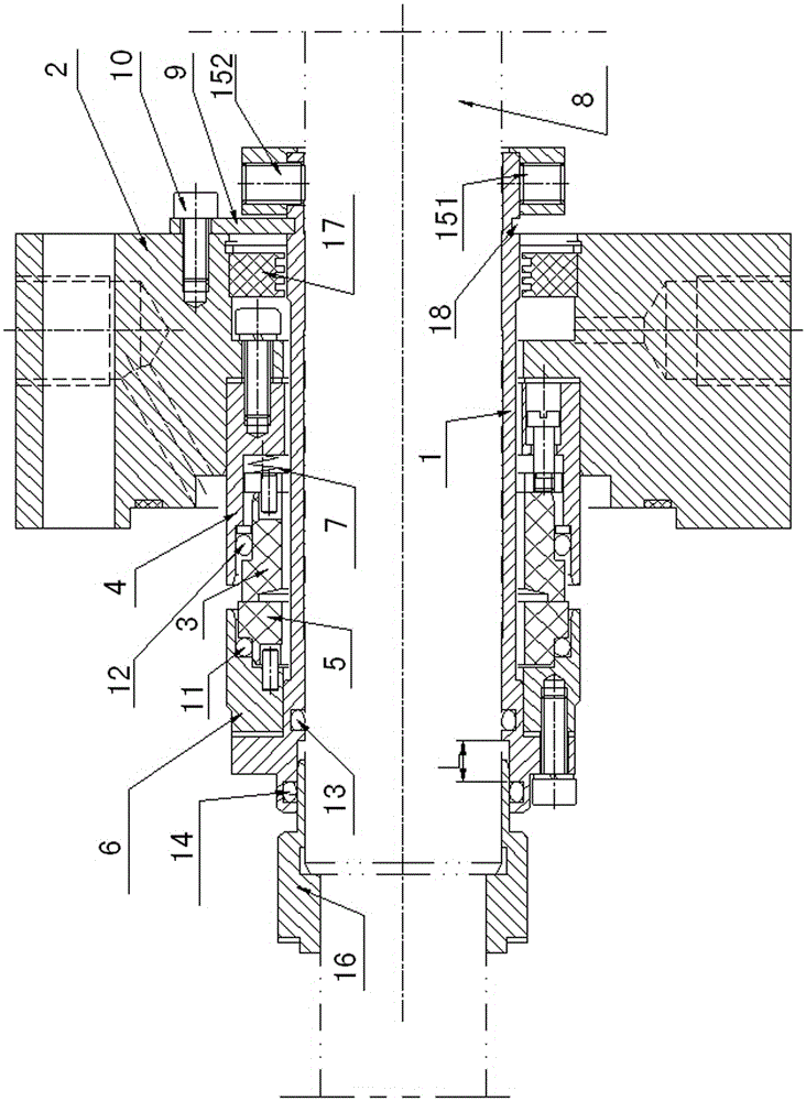 Mechanical sealing structure for centrifugal pump