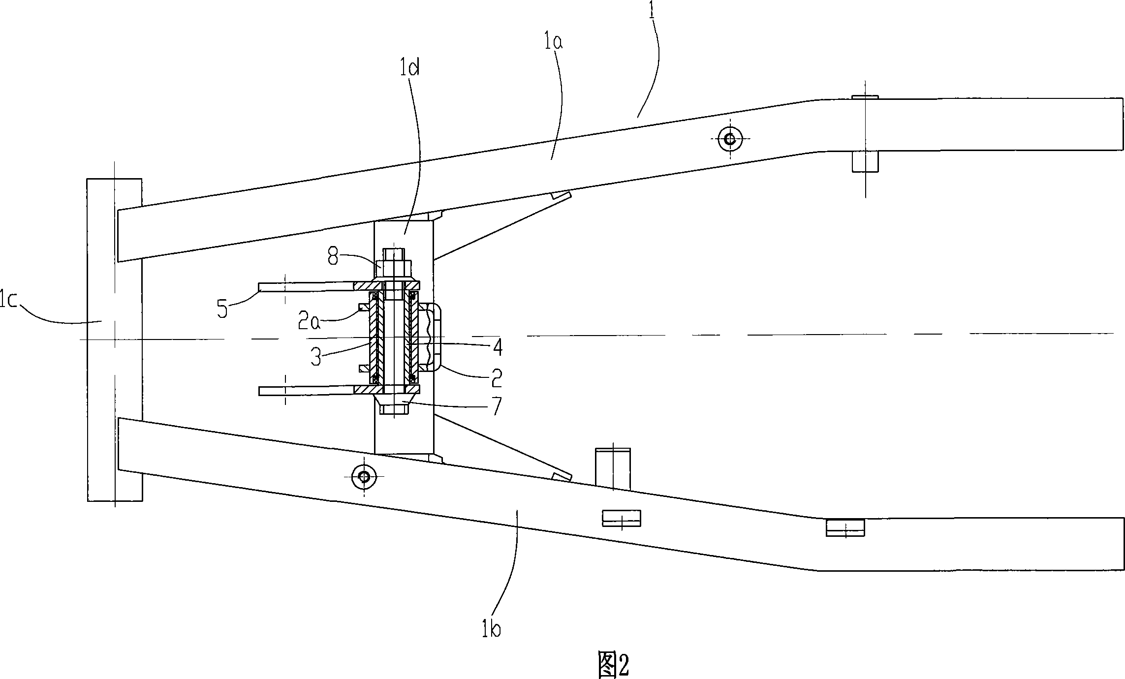 Motorcycle cradle connector