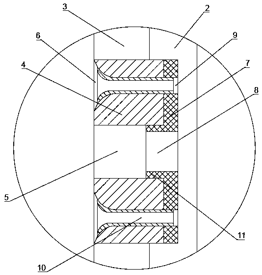 Center plate mounting surface structure of carbon fiber hub