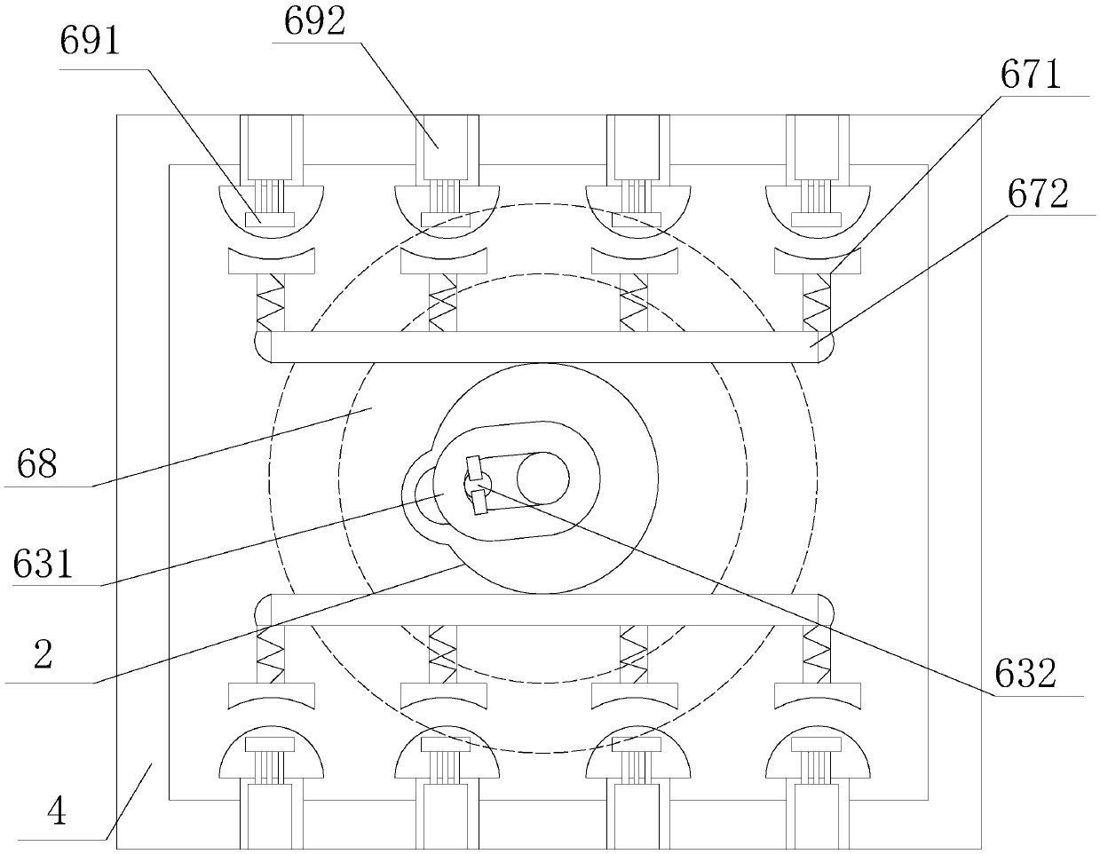 Electric power overhaul isolation device for turntable groove wire pipe shearing of high-voltage line load