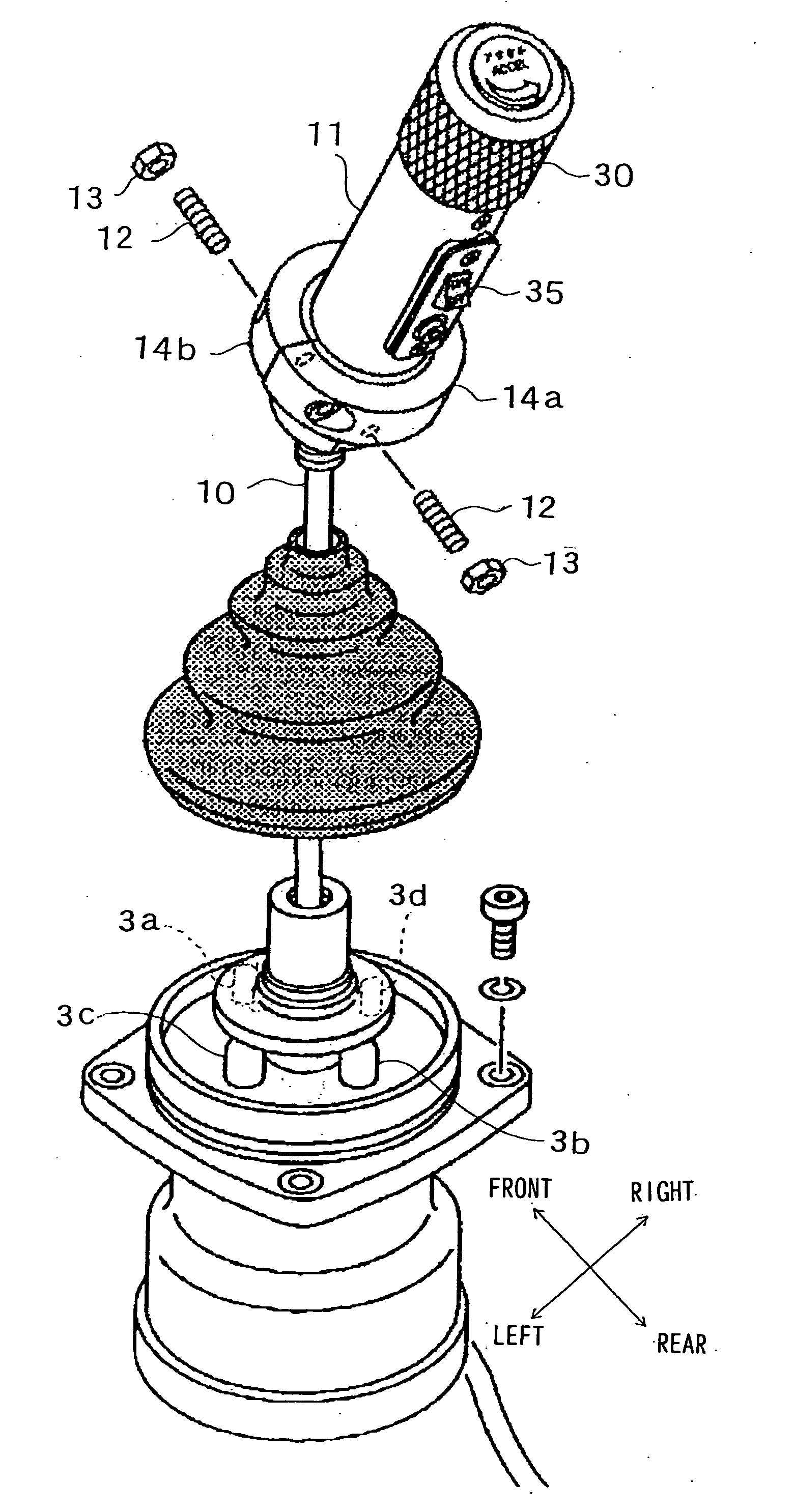 Operation lever device of construction machinery and construction machinery