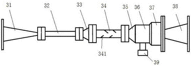 Supersonic swirling capture treatment system for flue gas