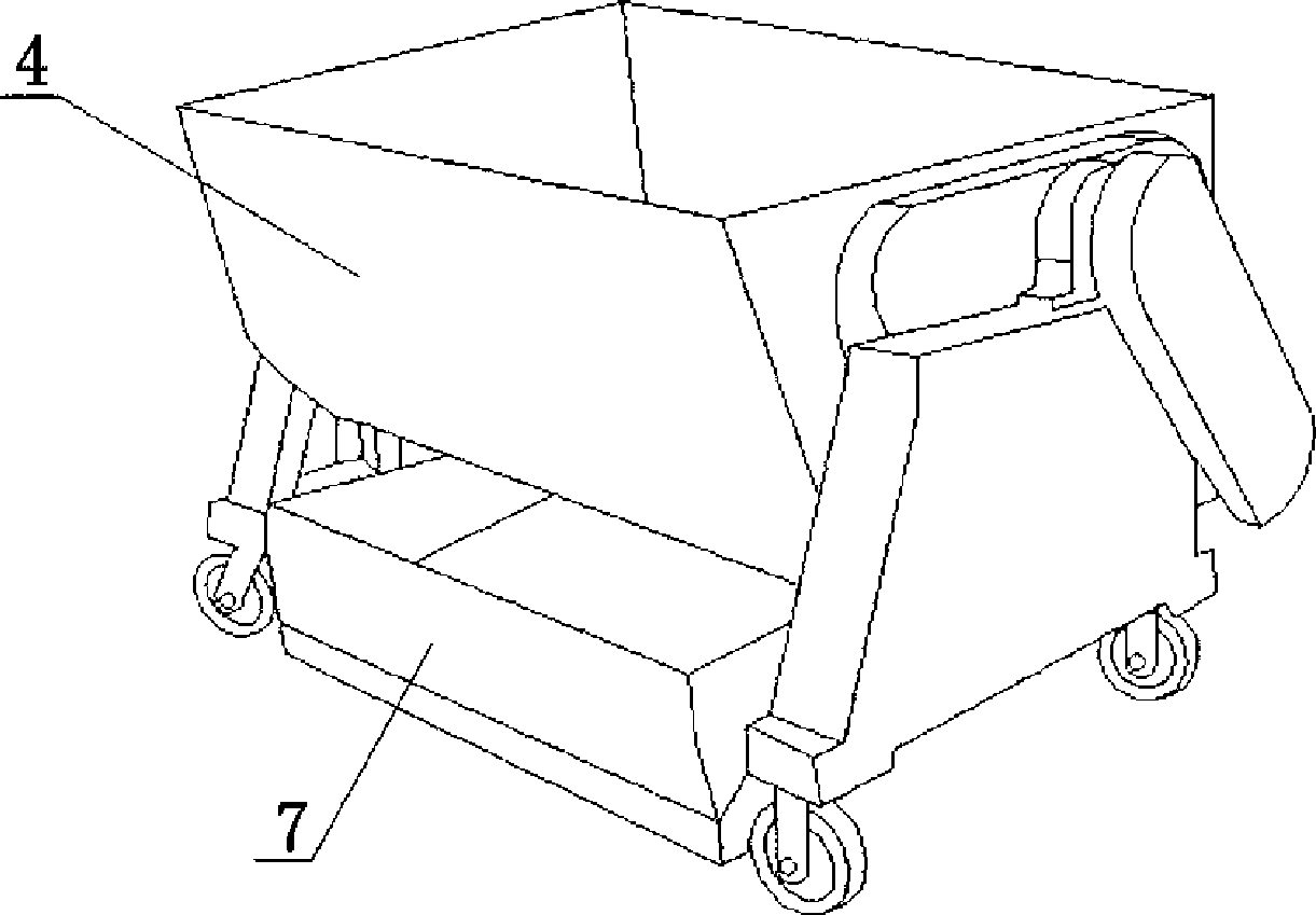 Double-horizontal axle concrete-mixer