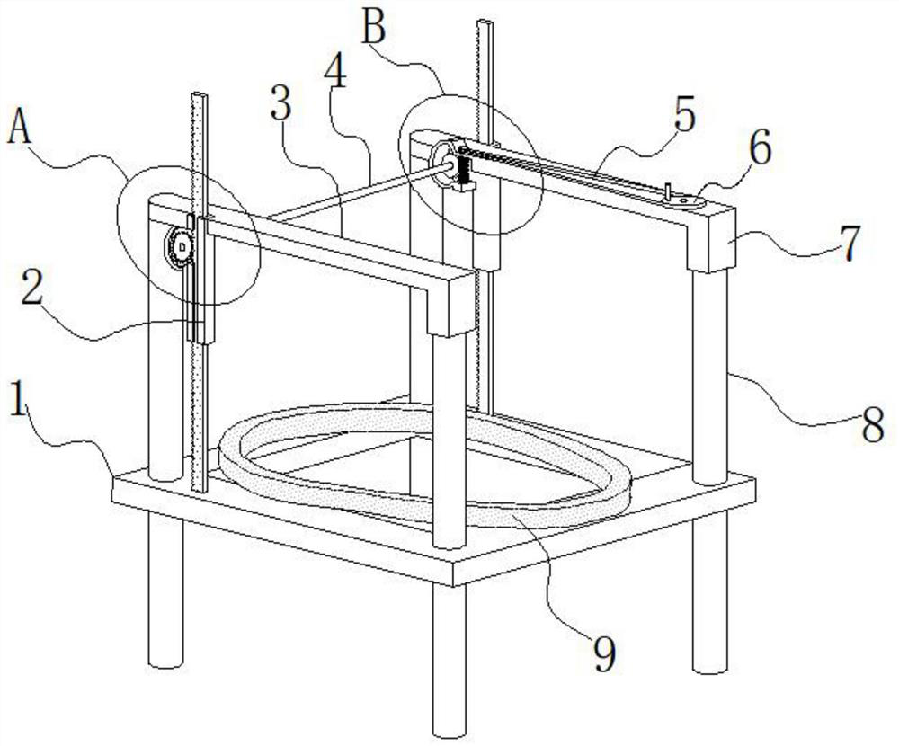 Hand-cranking lifting pedestal pan device for helping old people