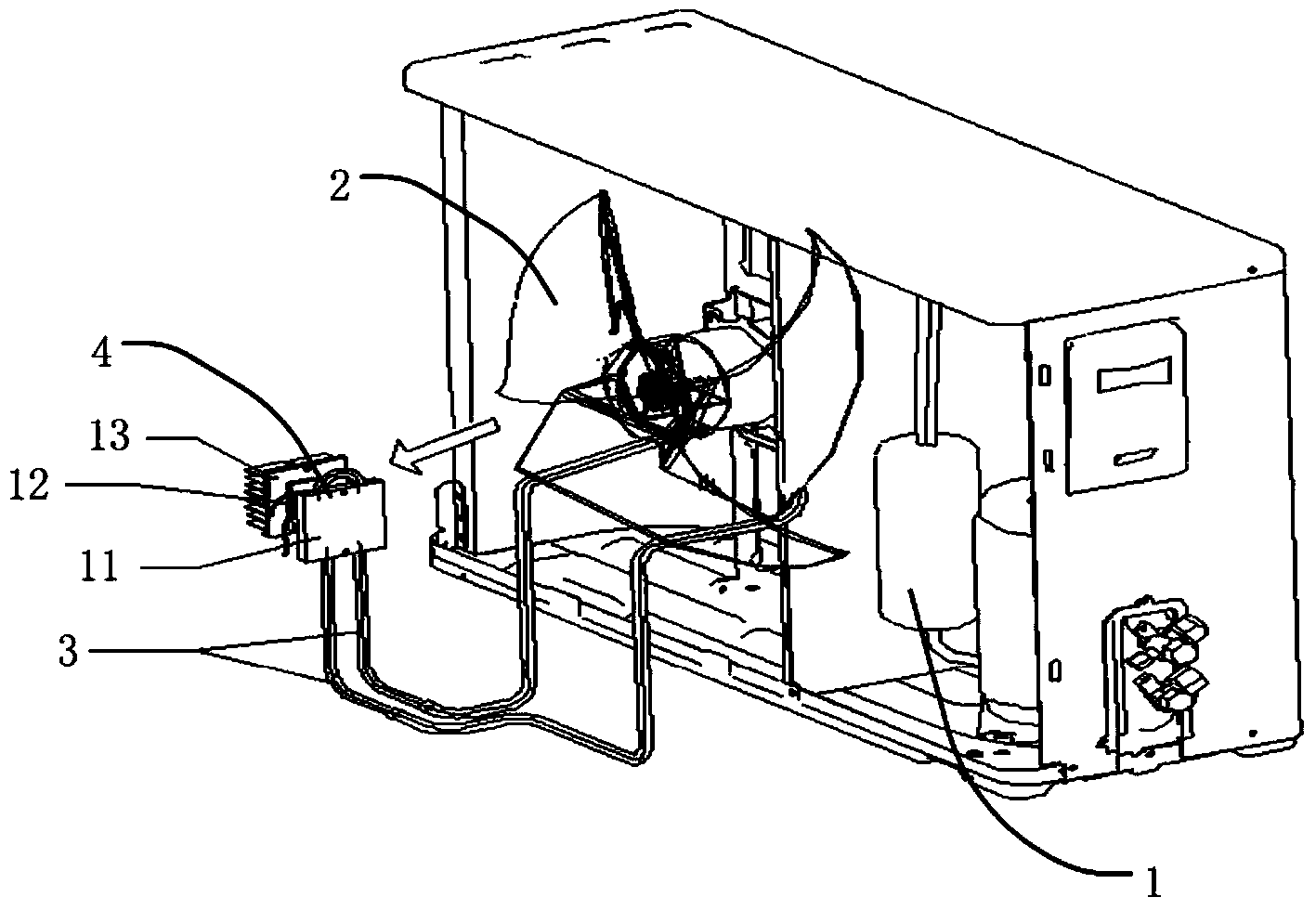 Air conditioner with waste heat recovery function