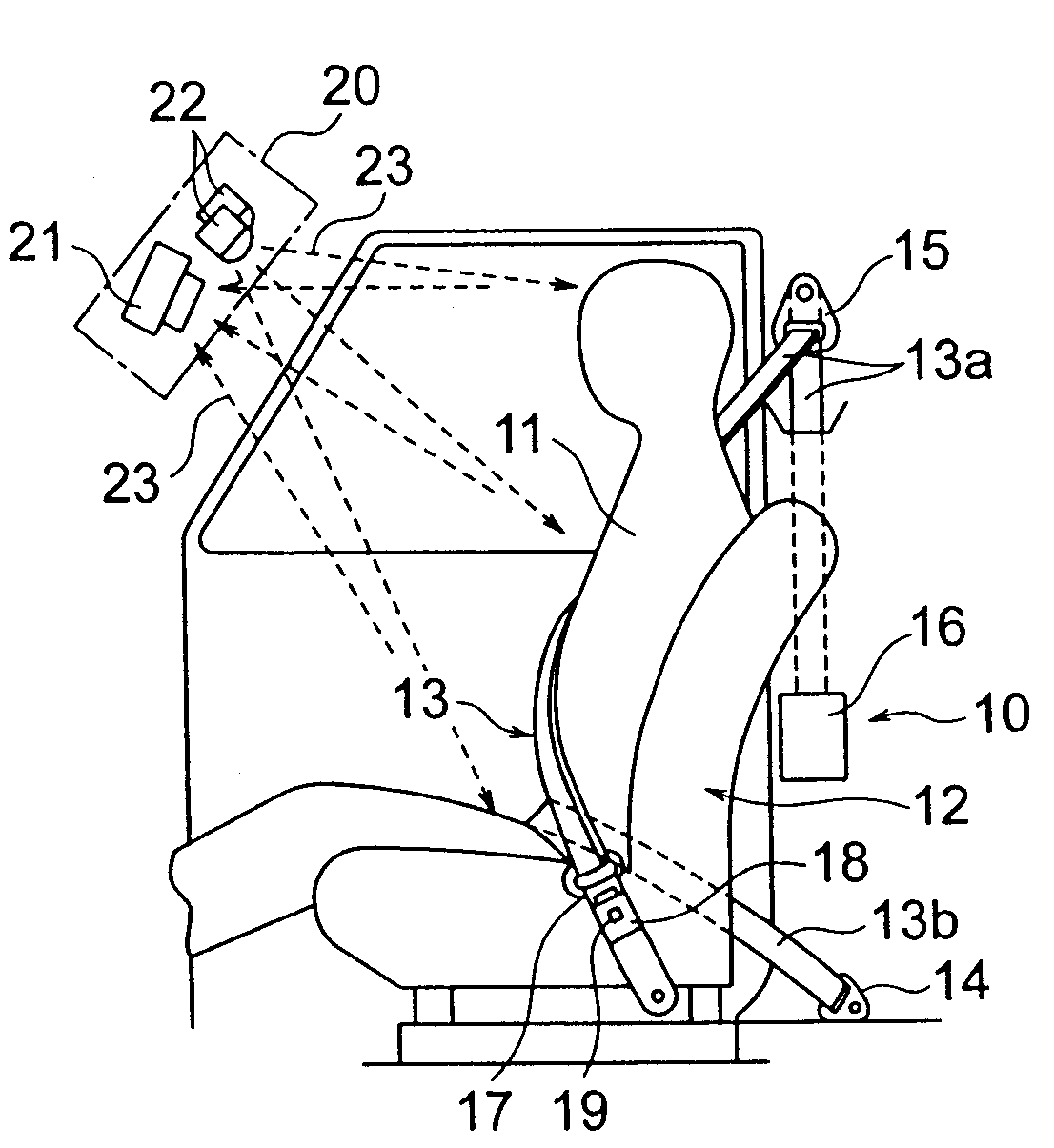 Vehicle occupant detection apparatus