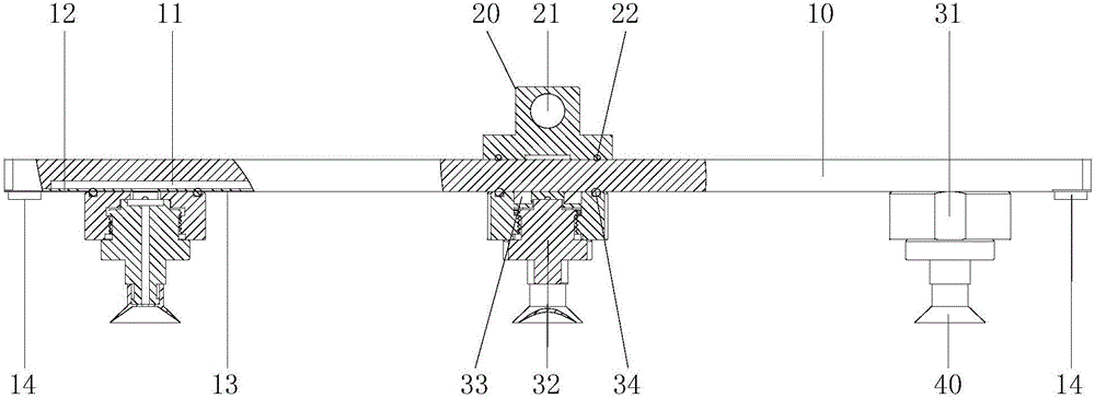 Air suction device of suction nozzles