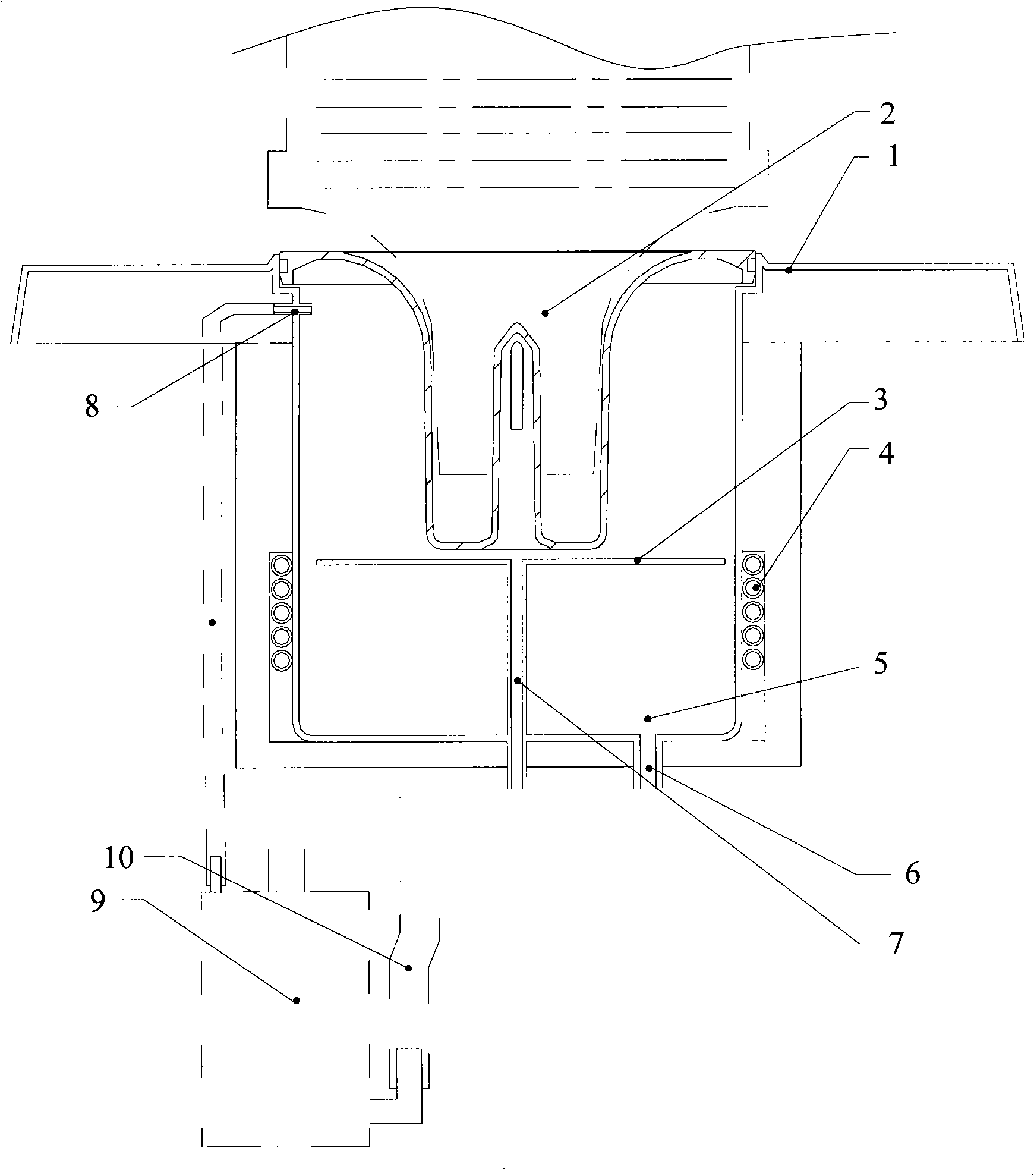 Drinking machine with the cold liner detachable and the cold liner thereof