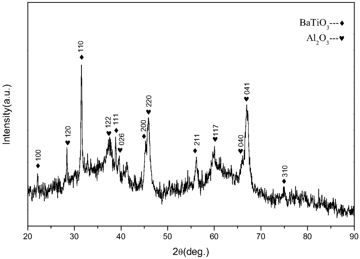 Preparation method of (fe-co)-batio3 core-tube composite multiferroic material