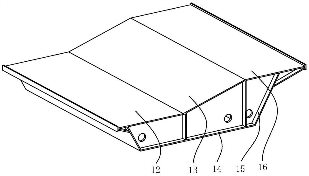 Special-shaped pedestrian landscape bridge structure and construction method thereof