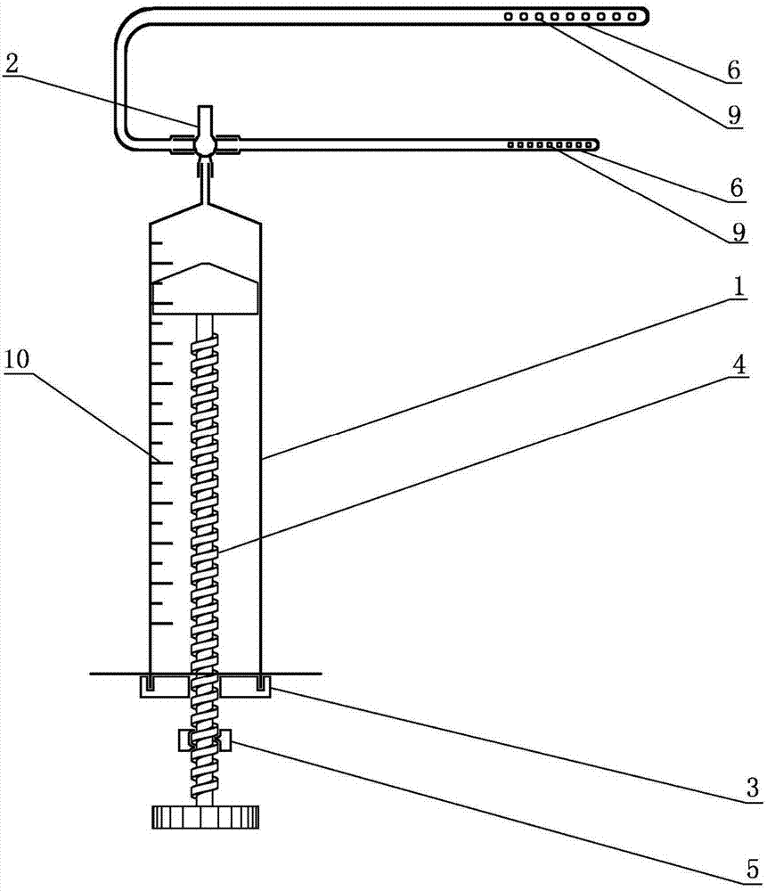 Minitype negative pressure adjustable draining device special for microscopy hand and foot surgery department