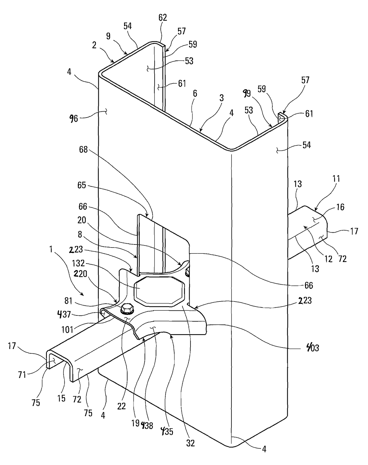 Teardrop and offset notch bridging connector