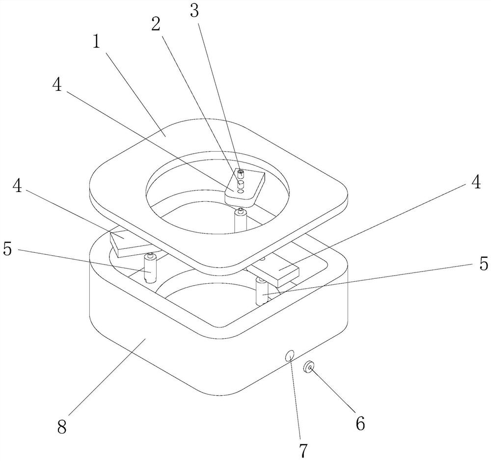 Phase shifter with flexible plate structure