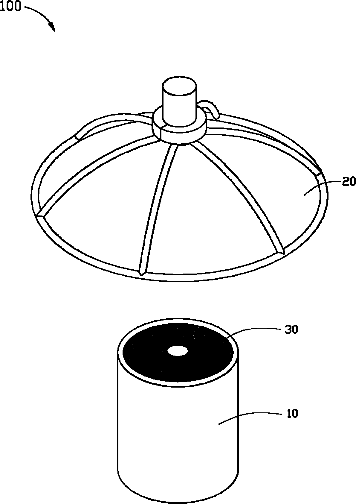 Coating raw material containing device