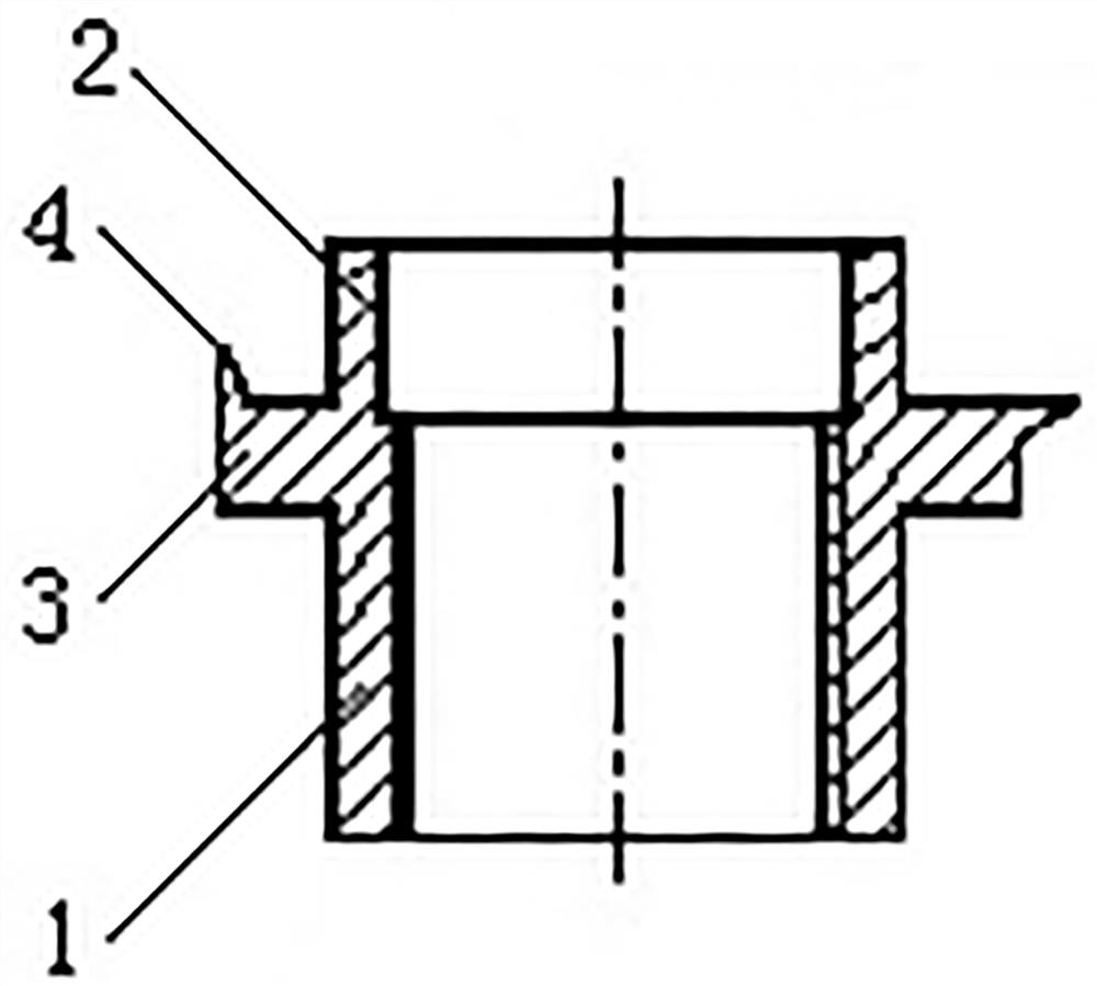 Forming tool for locking flanging-riveting nut