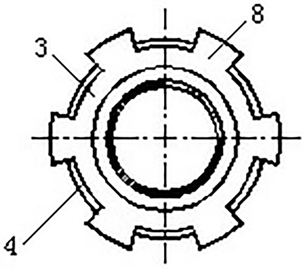 Forming tool for locking flanging-riveting nut