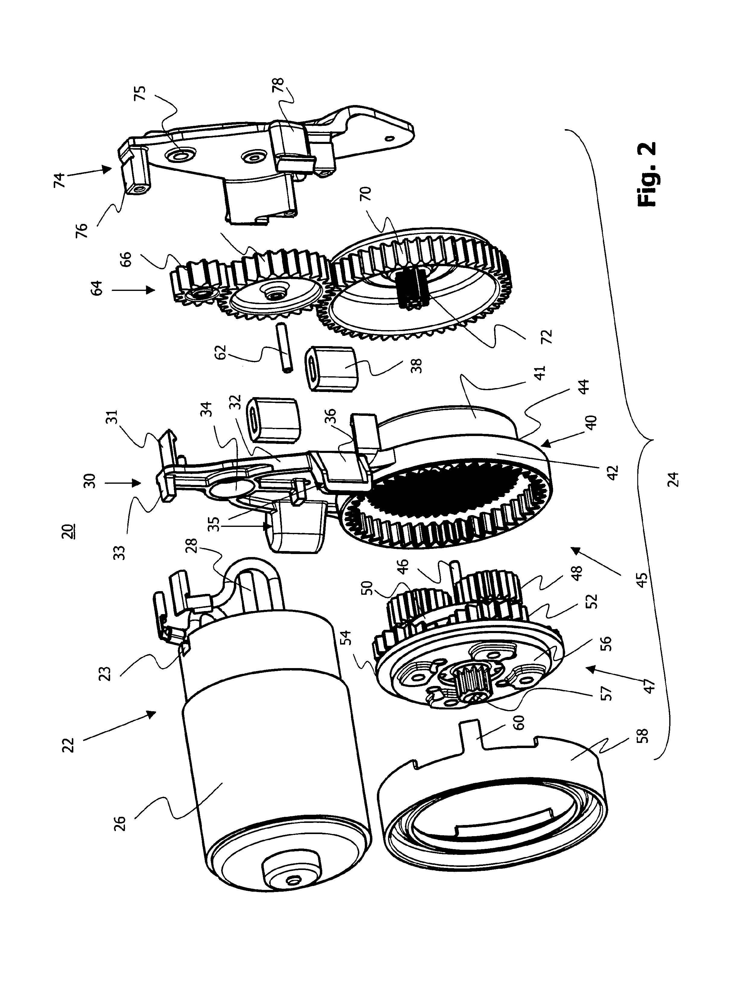 Sub-assembly for an electromechanical brake actuator