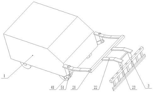 Ground-attaching shoveling and planting machine