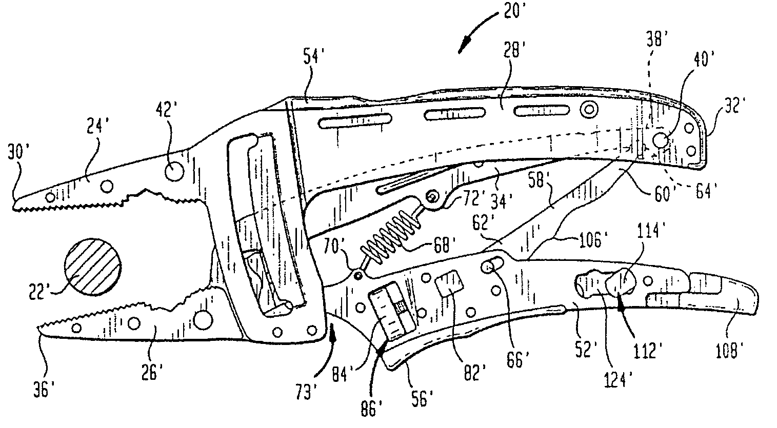 Self-adjusting pliers