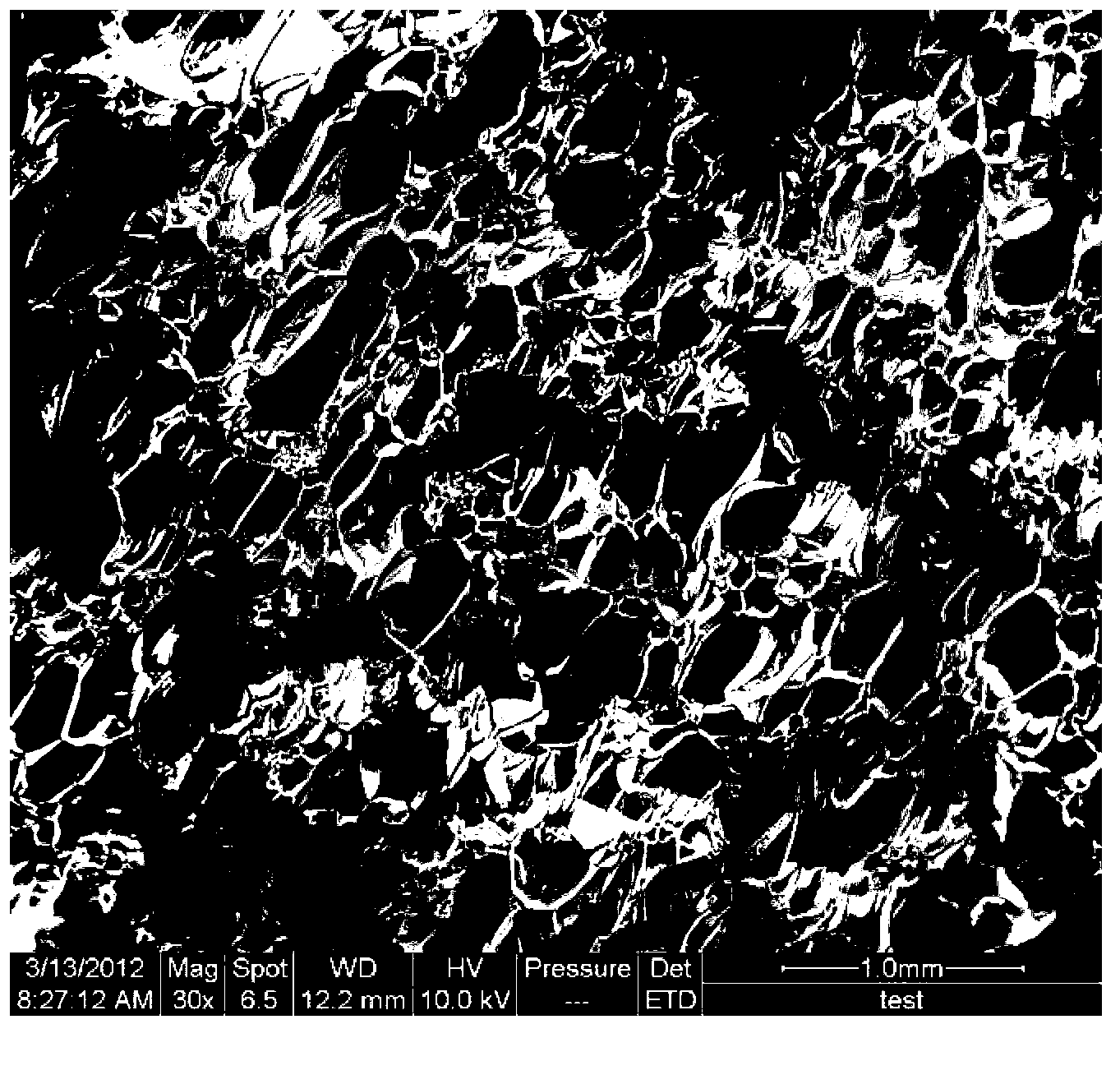 Glass bead polyurethane foam composite material and preparation method thereof